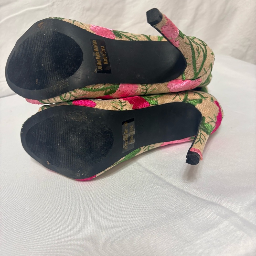 Floral Lace-Up Ankle Boots - Picture 10 of 13